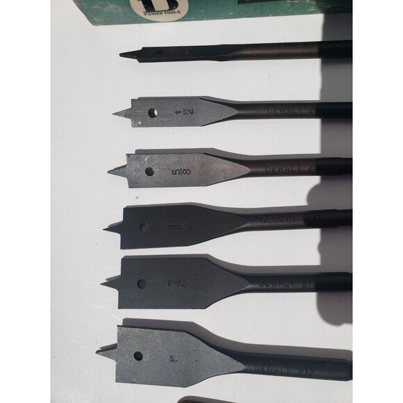 Vintage DeWalt R.H Boring Bit Set No. 3570 W/adapter 3/8,1/2,5/8,3/4,7/8,1”. - Picture 2 of 10